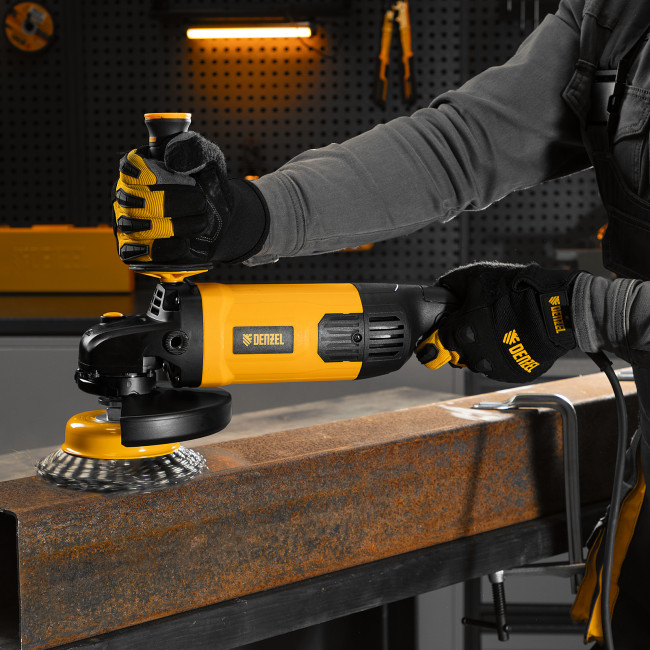 Машина шлифовальная угловая AG180-2000, 2000 Вт, 180 мм, 8500 об/мин Denzel в Новосибирске