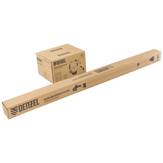 Триммер бензиновый DR-33, 33 см3, неразъемная штанга, состоит из 2 частей Denzel в Новосибирске