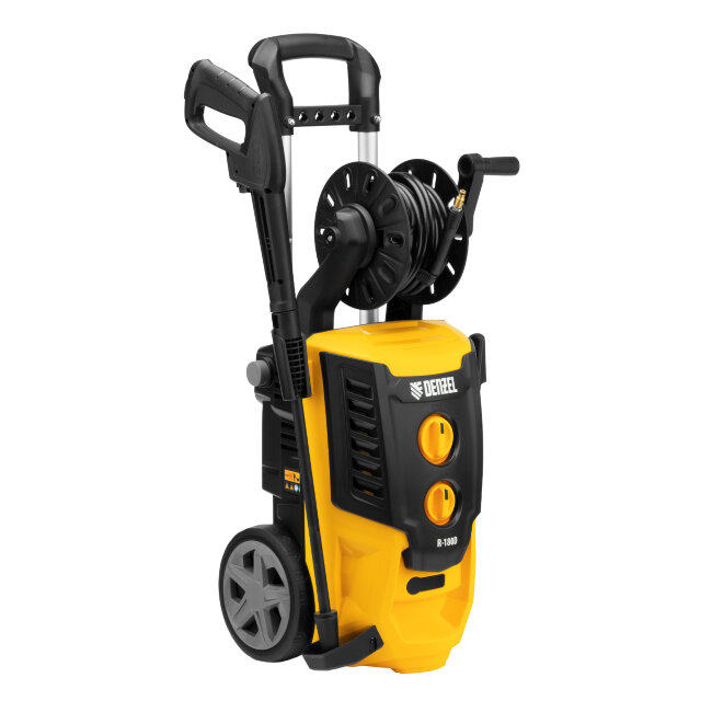 Моечная машина высокого давления R-180D, 2200 Вт, 180 бар, 380 л/ч, с барабаном Denzel в Новосибирске