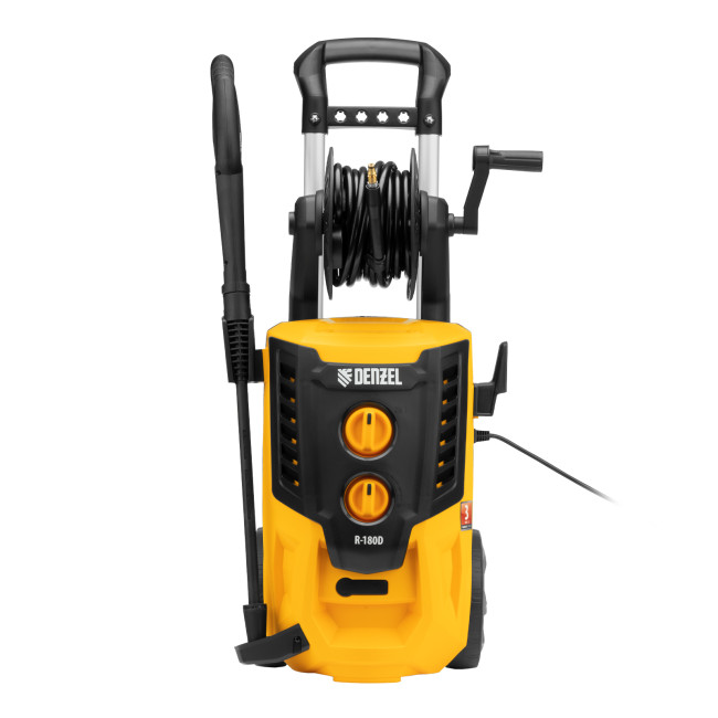 Моечная машина высокого давления R-180D, 2200 Вт, 180 бар, 380 л/ч, с барабаном Denzel в Новосибирске