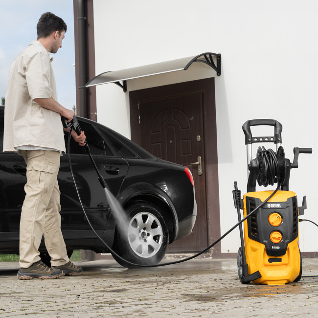 Моечная машина высокого давления R-180D, 2200 Вт, 180 бар, 380 л/ч, с барабаном Denzel в Новосибирске