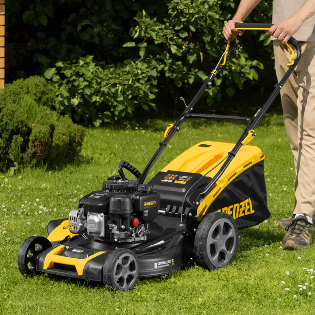 Газонокосилка бензиновая GLR-460SP-ZS, 149 см3, ширина 46 см, привод, травосборник 65 л Denzel в Новосибирске
