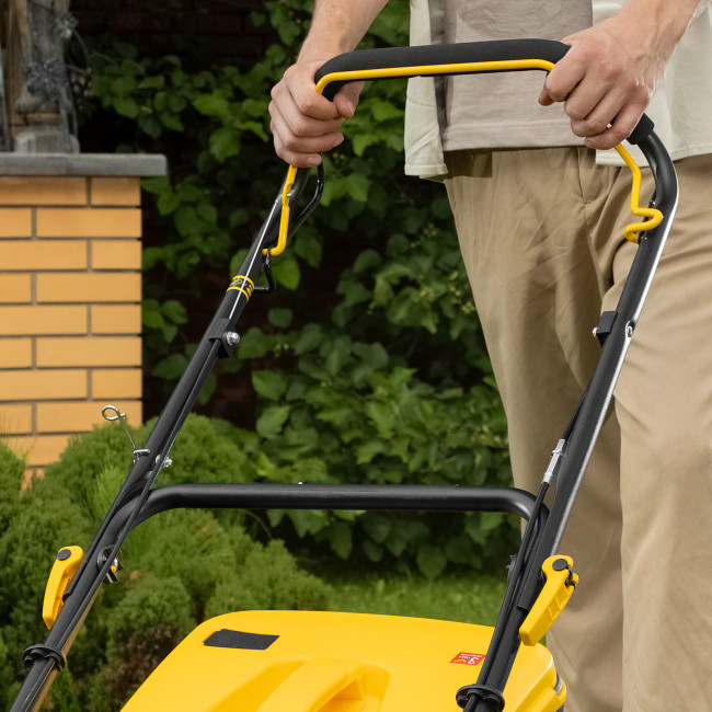 Газонокосилка бензиновая GLR-460SP-ZS, 149 см3, ширина 46 см, привод, травосборник 65 л Denzel в Новосибирске