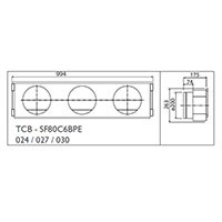 Toshiba Фланец воздушный стандартный (TCB-SF80C6BPE) в Новосибирске