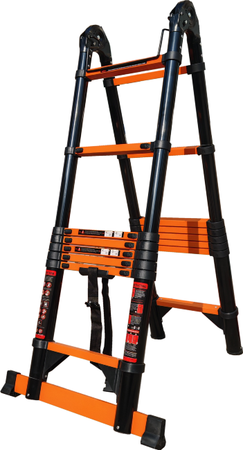 Лестница телескопическая трансформер 2,5/5,0 м ТАЛМЕТ/TALMET TM-5050C в Новосибирске