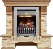 Каминокомплект Pierre Luxe - Дуб / Сланец с очагом Danville Chrome FB2 Каминокомплект Pierre Luxe - Дуб / Сланец с очагом Danville Chrome FB2