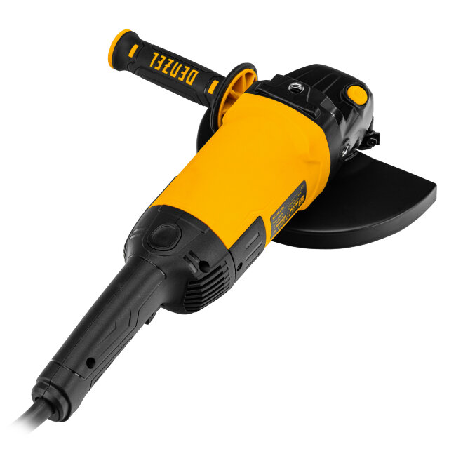 Машина шлифовальная угловая AG230-2400, 2400 Вт, 230 мм, 6000 об/мин Denzel в Новосибирске