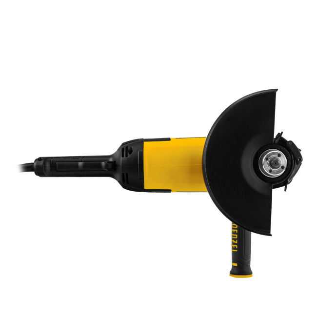 Машина шлифовальная угловая AG230-2400, 2400 Вт, 230 мм, 6000 об/мин Denzel в Новосибирске