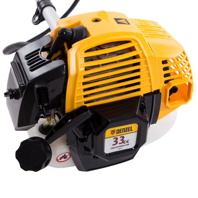 Триммер бензиновый DR-33S, 33 см3, разъемная штанга, состоит из 2 частей Denzel в Новосибирске