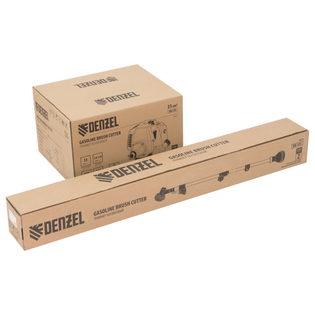 Триммер бензиновый DR-33S, 33 см3, разъемная штанга, состоит из 2 частей Denzel в Новосибирске