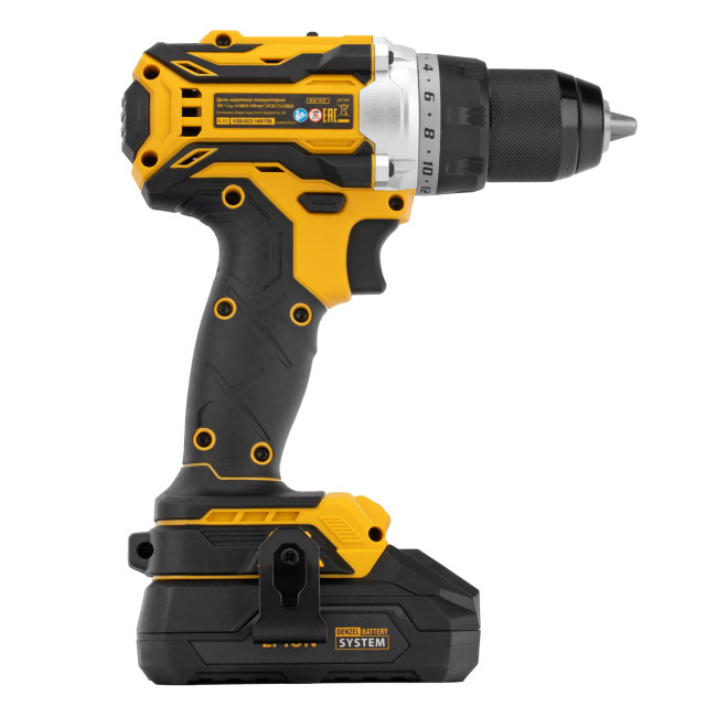 Дрель-шуруповерт аккумуляторная, бесщет. BLDL-18-02 Li-Ion, 18 В Denzel в Новосибирске