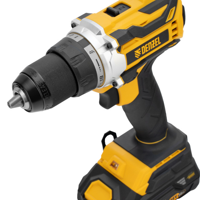 Дрель-шуруповерт аккумуляторная, бесщет. BLDL-18-02 Li-Ion, 18 В Denzel в Новосибирске