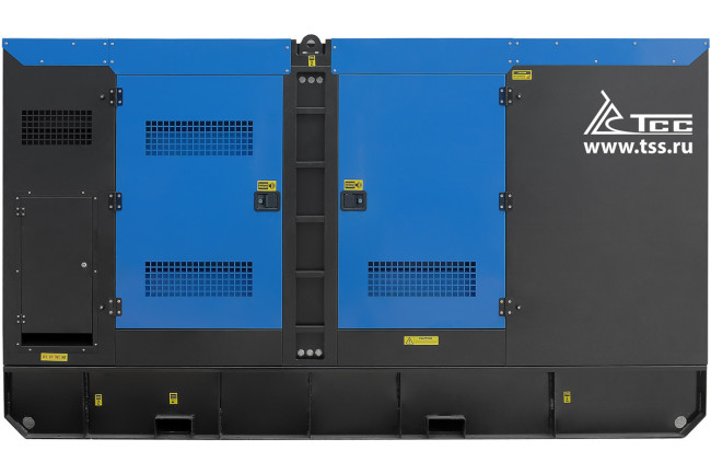 Дизельный генератор ТСС ЭД-250-Т400 в шумозащитном кожухе на прицепе в Новосибирске