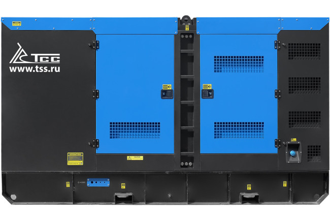 Дизельный генератор ТСС ЭД-250-Т400 в шумозащитном кожухе на прицепе в Новосибирске