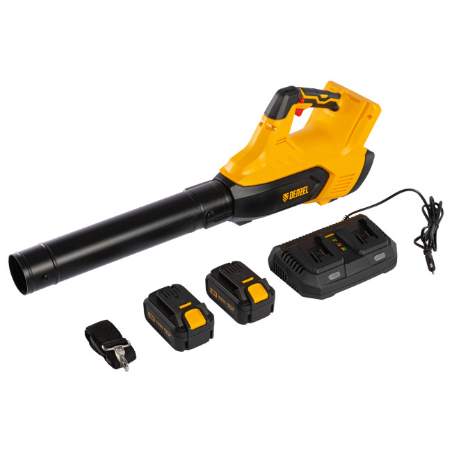 Воздуходувка аккумуляторная RB180-36, Li-ion, 36 В, 4 Ач, 180 км/ч, 820 м3/ч Denzel в Новосибирске