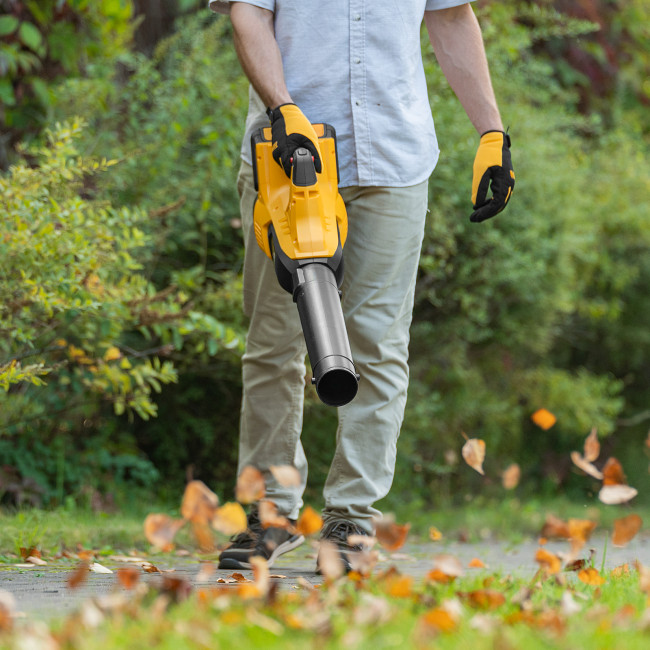 Воздуходувка аккумуляторная RB180-36, Li-ion, 36 В, 4 Ач, 180 км/ч, 820 м3/ч Denzel в Новосибирске