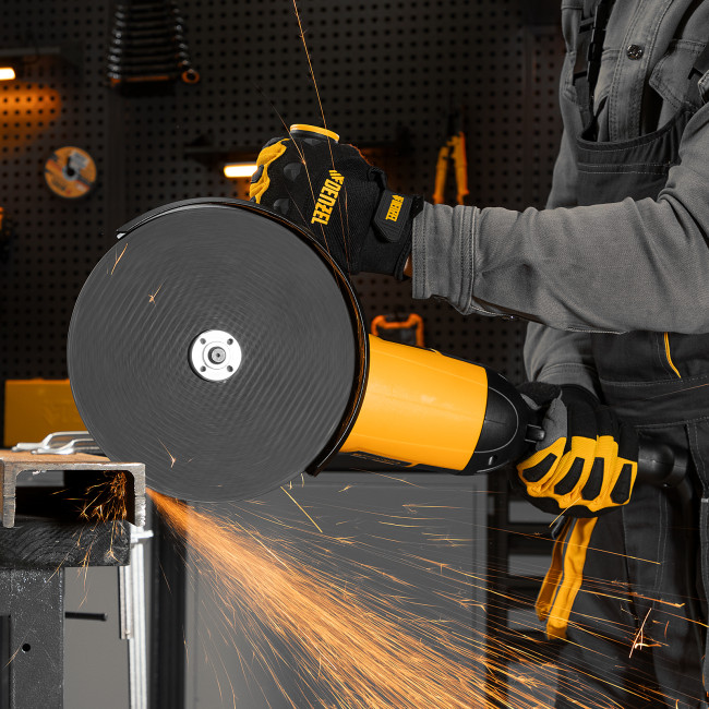 Машина шлифовальная угловая AG230-2600, 2600 Вт, 230 мм, 6000 об/мин Denzel в Новосибирске