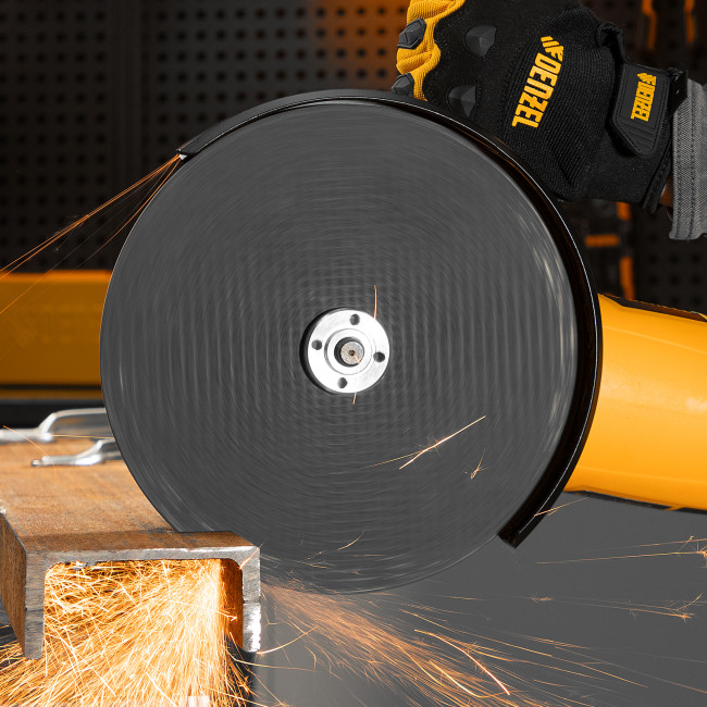 Машина шлифовальная угловая AG230-2600, 2600 Вт, 230 мм, 6000 об/мин Denzel в Новосибирске