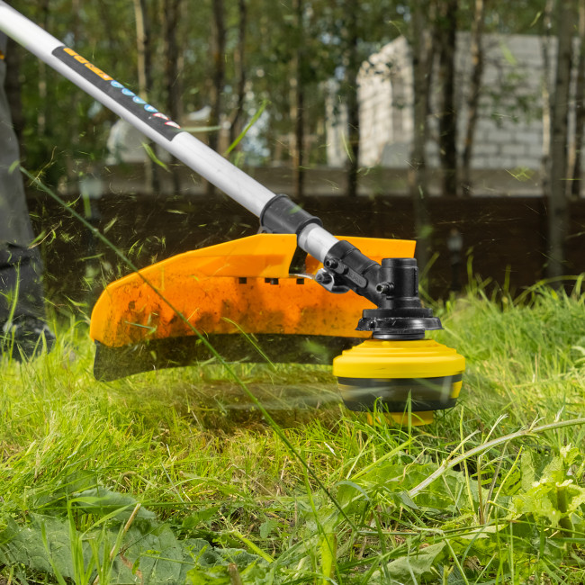 Триммер бензиновый DR-43, 43 см3, неразъемная штанга, состоит из 2 частей Denzel в Новосибирске Триммер бензиновый DR-43, 43 см3, неразъемная штанга, состоит из 2 частей Denzel в Новосибирске