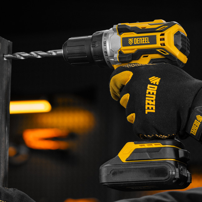 Дрель-шуруповерт аккумуляторная, бесщет. BLDL-18-0 Li-Ion, 18 В Denzel в Новосибирске