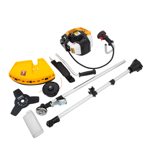 Триммер бензиновый DR-43S, 43 см3, разъемная штанга, состоит из 2 частей Denzel в Новосибирске