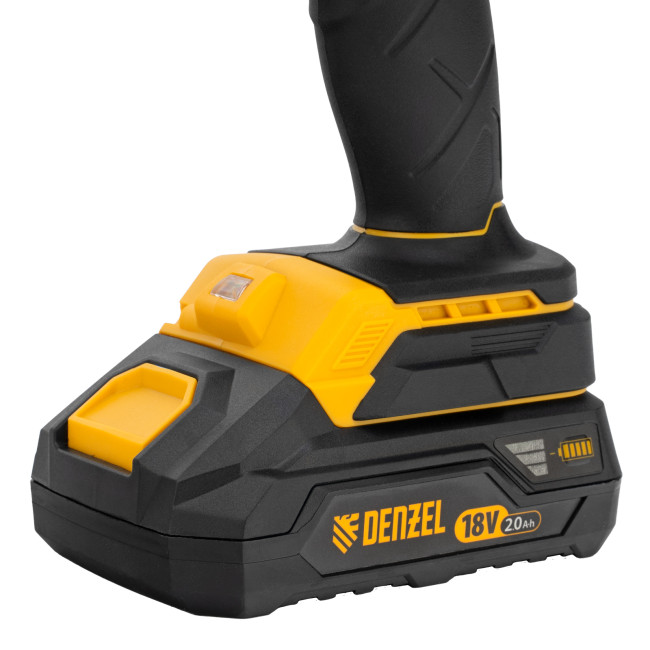 Дрель-шуруповерт аккумуляторная ударная бесщет CIDB-18-02, Li-Ion, 18 В Denzel в Новосибирске