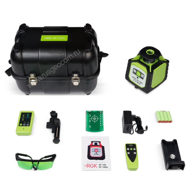 Ротационный нивелир RGK SP-100G с калибровкой в Новосибирске