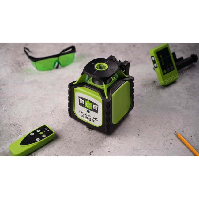 Ротационный нивелир RGK SP-100G с калибровкой в Новосибирске