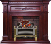 Каминокомплект Luxemburg - Темная вишня с очагом Rothesay Каминокомплект Luxemburg - Темная вишня с очагом Rothesay