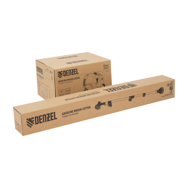Триммер бензиновый DR-52S, 52 см3, разъемная штанга, состоит из 2 частей Denzel в Новосибирске