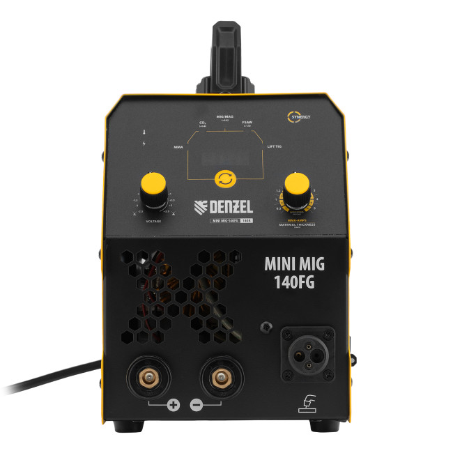 Аппарат инвертор. полуавтомат. сварки Mini MIG-140FG, 140 А, ПВ 60% Denzel в Новосибирске