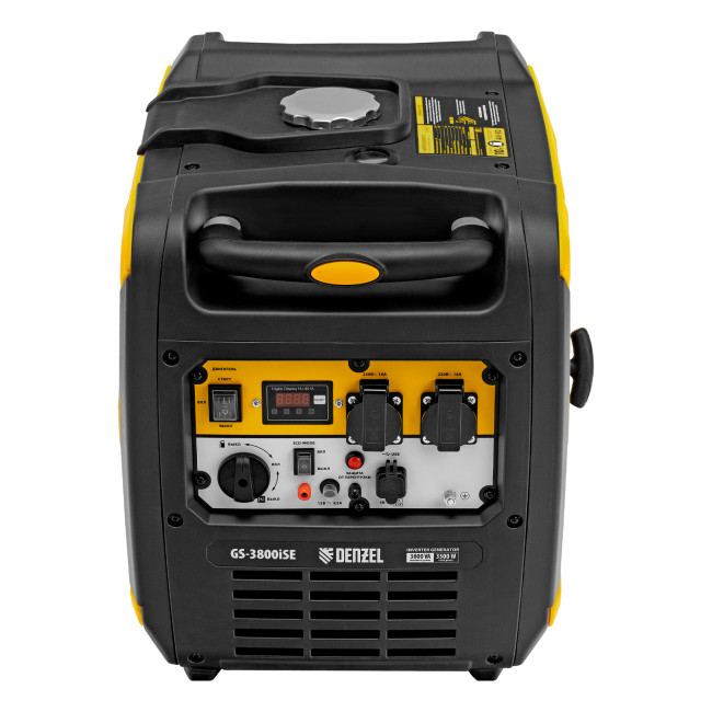 Генератор инверторный GS-3800iSE, 3,8 кВт, 230 В, закрытый корпус,электростартер Denzel в Новосибирске Генератор инверторный GS-3800iSE, 3,8 кВт, 230 В, закрытый корпус,электростартер Denzel в Новосибирске