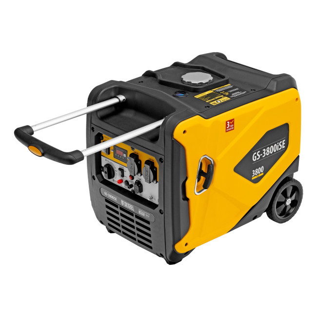 Генератор инверторный GS-3800iSE, 3,8 кВт, 230 В, закрытый корпус,электростартер Denzel в Новосибирске Генератор инверторный GS-3800iSE, 3,8 кВт, 230 В, закрытый корпус,электростартер Denzel в Новосибирске