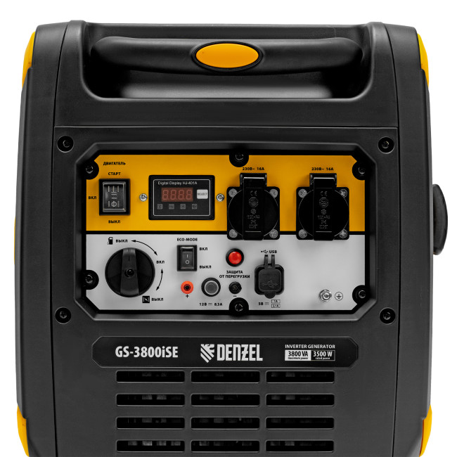 Генератор инверторный GS-3800iSE, 3,8 кВт, 230 В, закрытый корпус,электростартер Denzel в Новосибирске Генератор инверторный GS-3800iSE, 3,8 кВт, 230 В, закрытый корпус,электростартер Denzel в Новосибирске