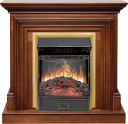 Каминокомплект Bradford - Орех с очагом Majestic FX Brass Каминокомплект Bradford - Орех с очагом Majestic FX Brass