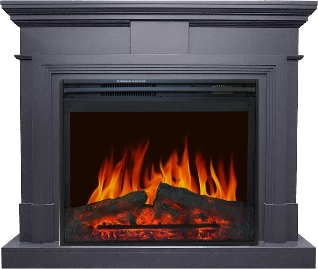 Каминокомплект Coventry Graphite Grey - Серый графит с очагом Jupiter FX New в Новосибирске