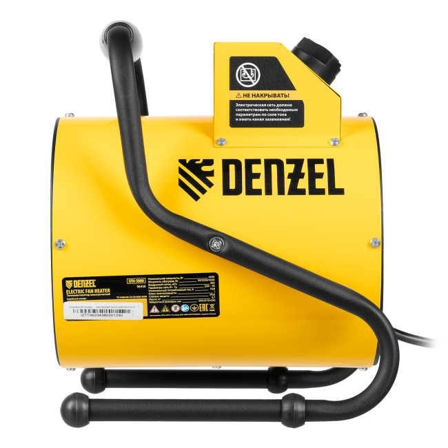Тепловая пушка SFH-5000, 230 В, 260 м3/ч, вентилятор 3 режима, 3000/4500 Вт Denzel в Новосибирске