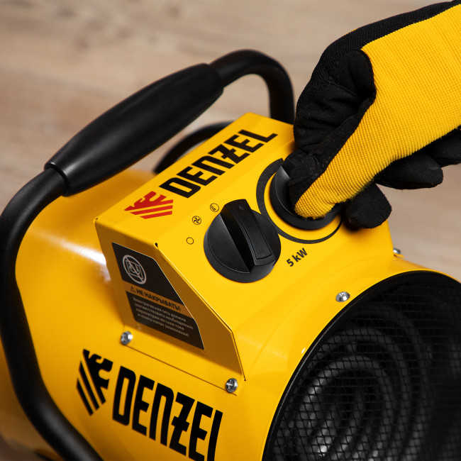 Тепловая пушка SFH-5000, 230 В, 260 м3/ч, вентилятор 3 режима, 3000/4500 Вт Denzel в Новосибирске