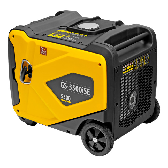 Генератор инверторный GS-5500iSE, 5,5 кВт, 230 В, закрытый корпус,электростартер Denzel в Новосибирске