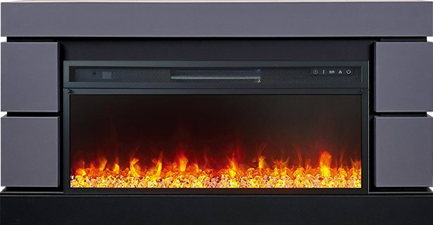 Каминокомплект Modern 42 SFT (Разборный) - Серый графит с очагом Vision 42 LED в Новосибирске
