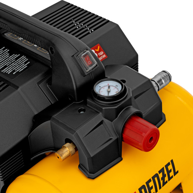 Компрессор  DLS750/6 безмасляный малошумный 750 Вт, 140 л/мин,ресивер 6 л Denzel в Новосибирске