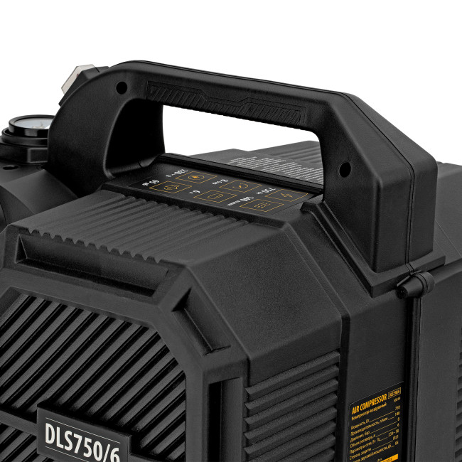 Компрессор  DLS750/6 безмасляный малошумный 750 Вт, 140 л/мин,ресивер 6 л Denzel в Новосибирске