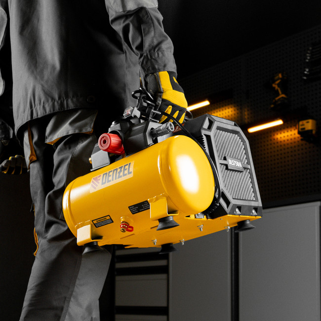 Компрессор  DLS750/6 безмасляный малошумный 750 Вт, 140 л/мин,ресивер 6 л Denzel в Новосибирске