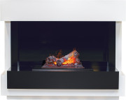 Каминокомплект Cube - Белый с черным с очагом Cassette 400 NH