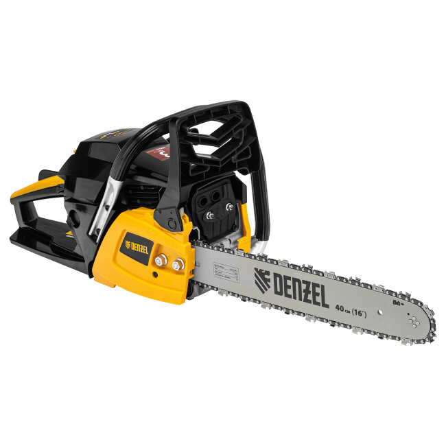 Пила цепная бензиновая DGS-4516, шина 40 см, 45 см3, 3 л.с, шаг 3/8, паз 1.3 мм, 57 звеньев Denzel в Новосибирске