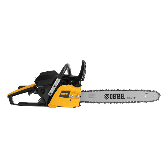 Пила цепная бензиновая DGS-5218, шина 45 см, 52 см3, 3.5 л.с, шаг 0.325, паз 1.5 мм, 72 звена Denzel в Новосибирске