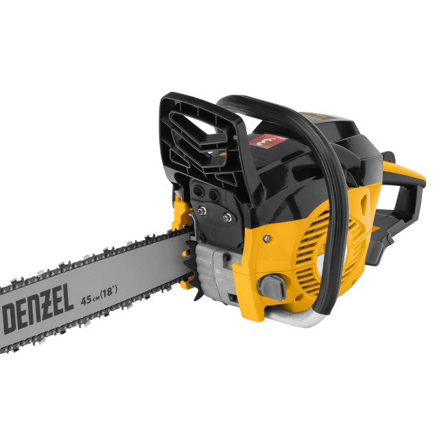 Пила цепная бензиновая DGS-5218, шина 45 см, 52 см3, 3.5 л.с, шаг 0.325, паз 1.5 мм, 72 звена Denzel в Новосибирске