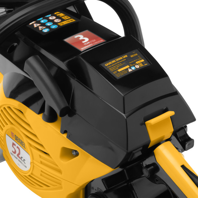 Пила цепная бензиновая DGS-5218, шина 45 см, 52 см3, 3.5 л.с, шаг 0.325, паз 1.5 мм, 72 звена Denzel в Новосибирске