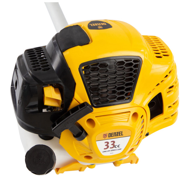 Триммер бензиновый DTL-33S, 33 см3, разъемная штанга, состоит из 2 частей Denzel в Новосибирске