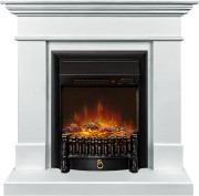 Каминокомплект California SFT (Разборный) - Белый с очагом Fobos FX M Black RC